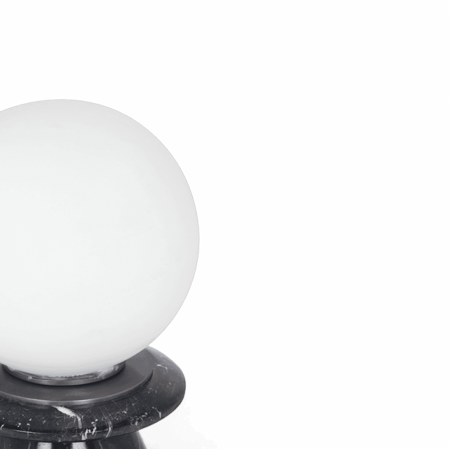 Solstice Onyx Black Marble Lamp