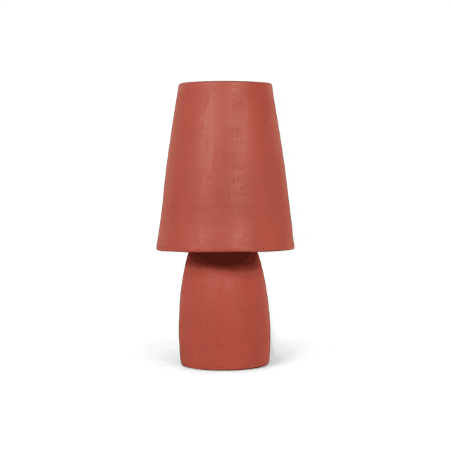 Zen Red Terracotta Table Lamp