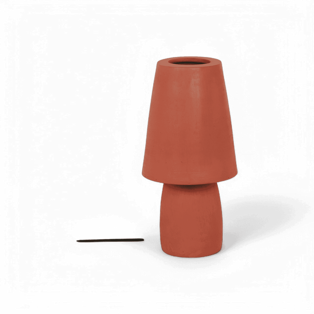 Zen Red Terracotta Table Lamp