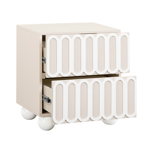 Valeria Taupe Nightstand