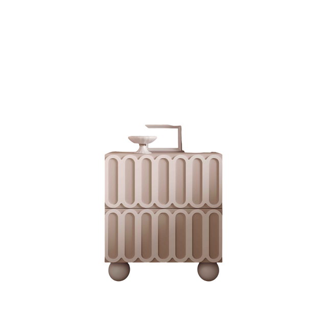 Valeria Taupe Nightstand