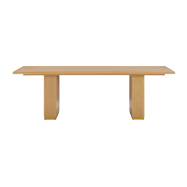 Elara Natural Oak Wood Rectangular Dining Table