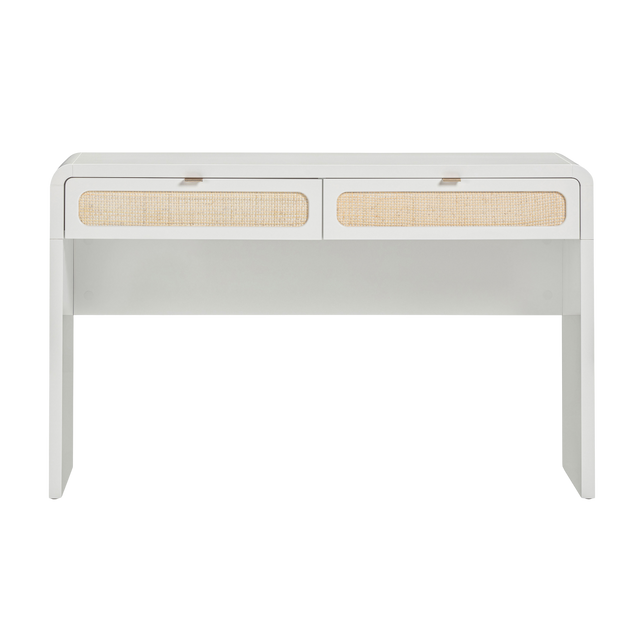 Marshy Rattan 2 Drawer Desk