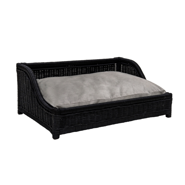 Nala Black Small Pet Bed