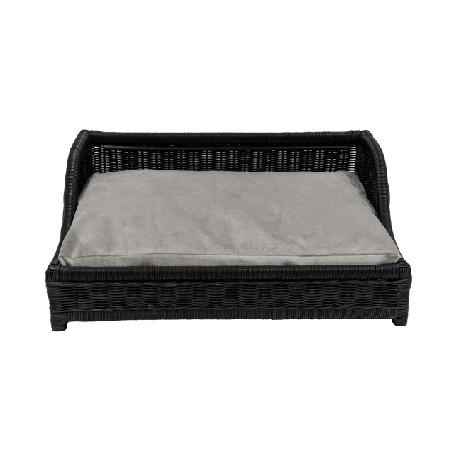 Nala Black Small Pet Bed