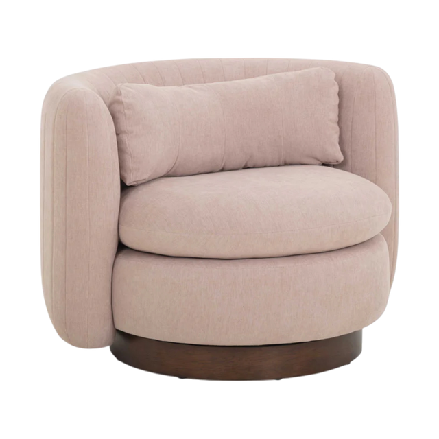 Valeria Chenille Swivel Lounge Chair