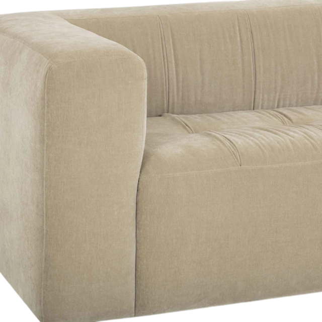 Calista Upcycled Chenille Sand Sofa