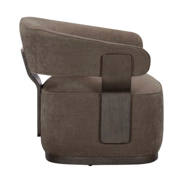 Thalora Linen Swivel Accent Chair