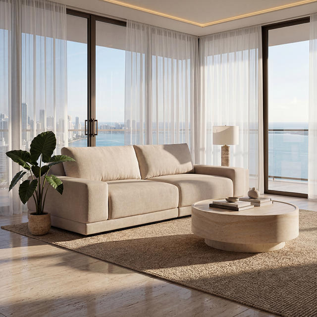 Torino 2-Piece Sofa Beige