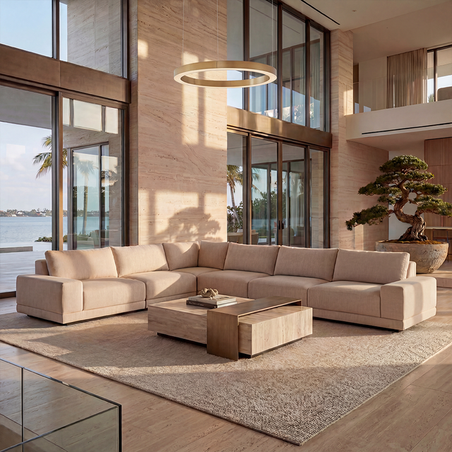 Torino Large Corner Sectional Beige
