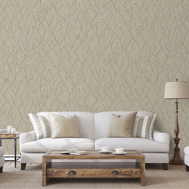 Toscana Wallpaper Taupe Branch
