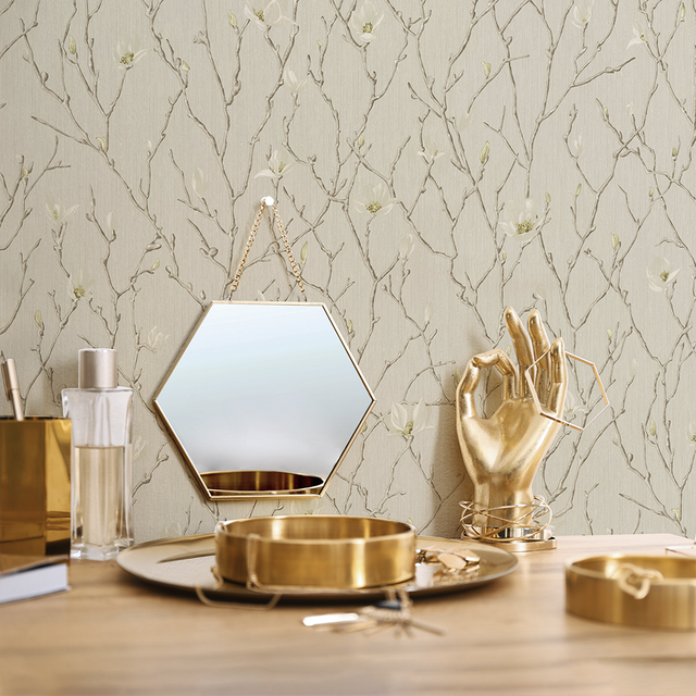 Toscana Wallpaper Taupe Branch