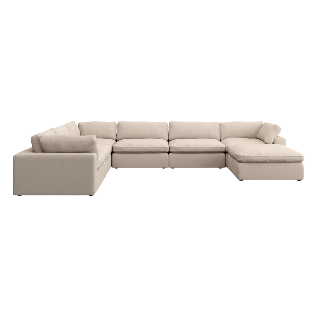 Bloom Extended Sectional Modular Sofa Beige
