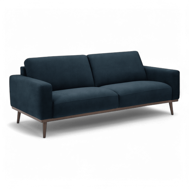 Aiden 3 Seater Sofa Dark Blue Gray