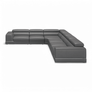 Amadeo Extended Modular Sectional Sofa Elephant Gray