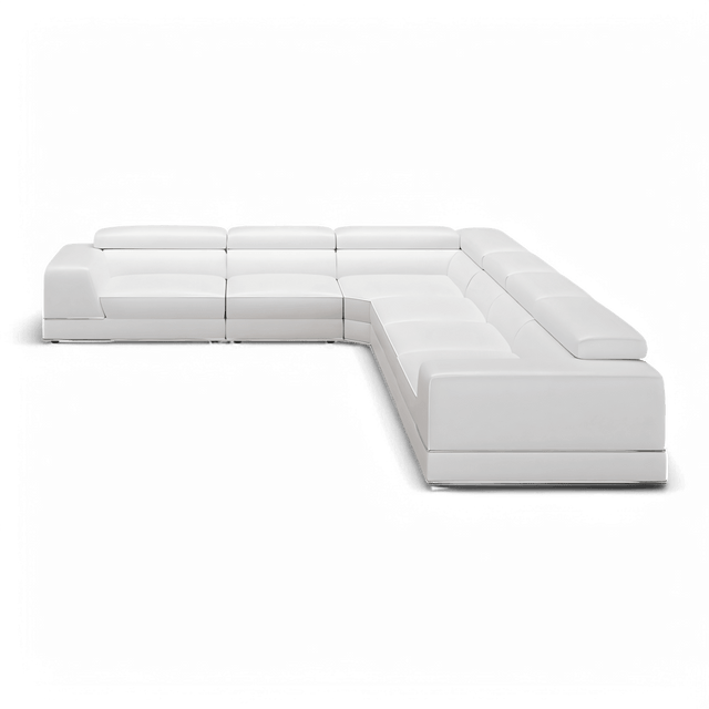 Amadeo Extended Modular Sectional Sofa White