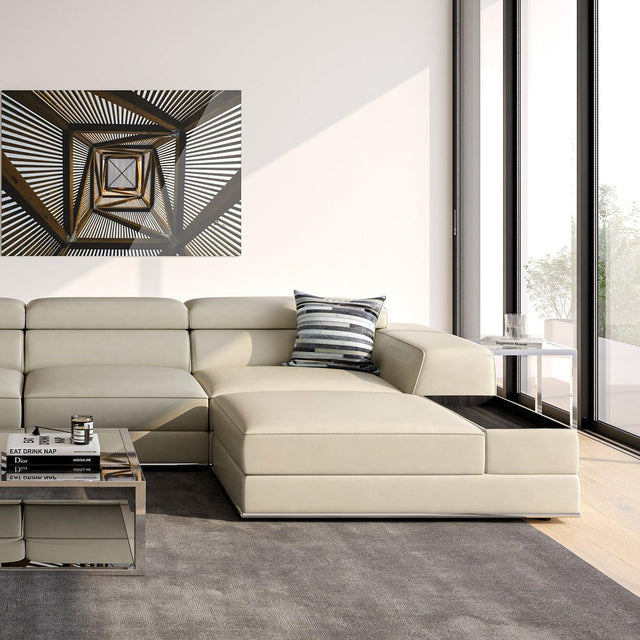 Amadeo Ottoman Light Gray