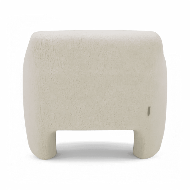Amber Lounge Chair Sherpa White