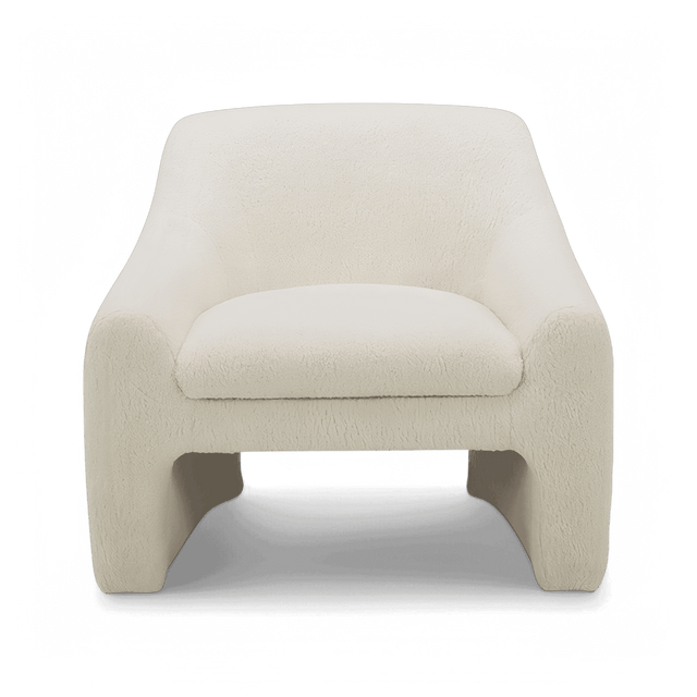 Amber Lounge Chair Sherpa White