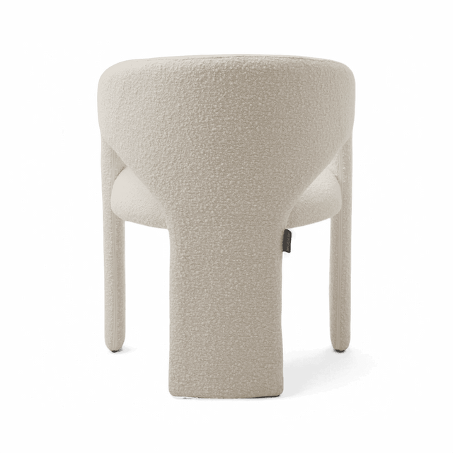Aria Dining Chair White Boucle