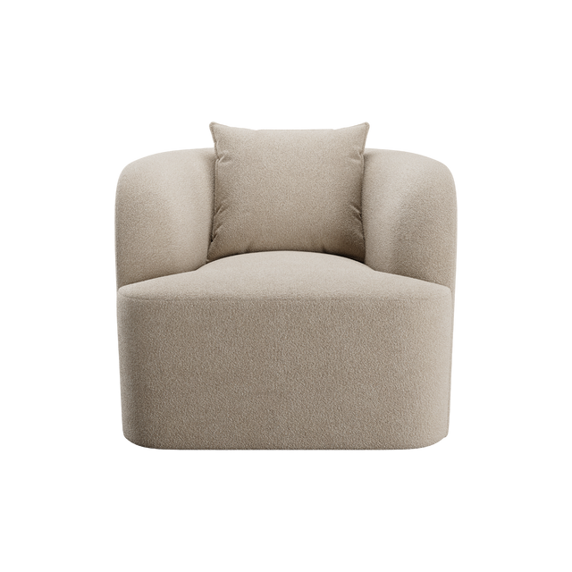 Elora Lounge Chair Greige Boucle