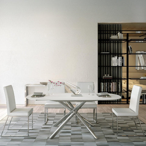 Dining Table Modani Bar Stools Astro Extendable Dining Table White