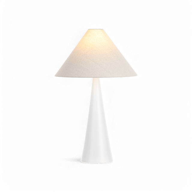 Avela Table Lamp White & Oatmeal