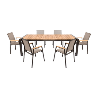Aviana Outdoor Dining Set Taupe