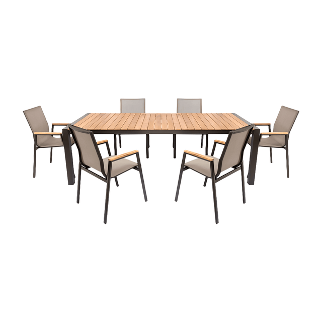 Aviana Outdoor Dining Set Taupe