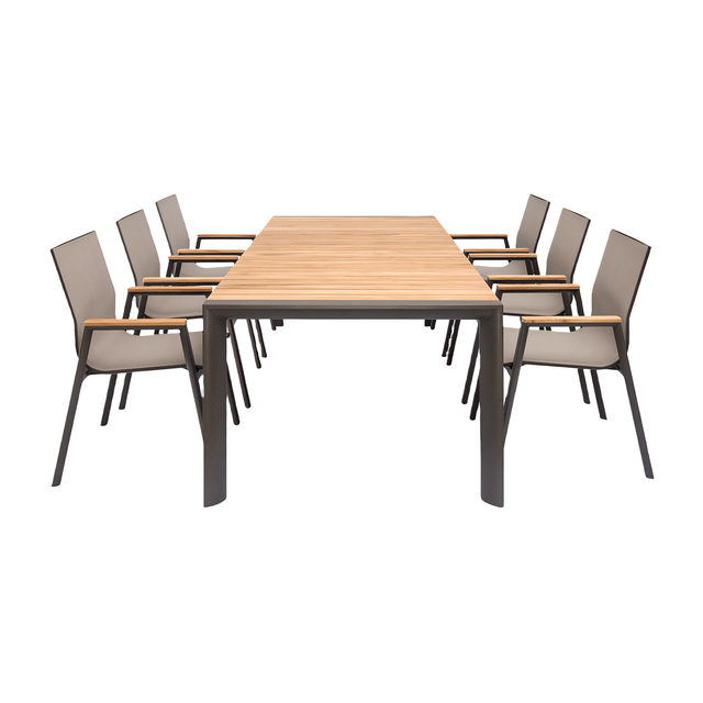 Aviana Outdoor Dining Set Taupe