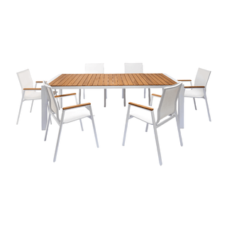 Aviana Outdoor Dining Set White