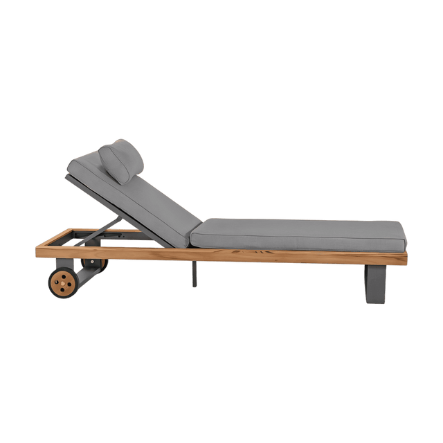 Bali Outdoor Lounger Light Gray