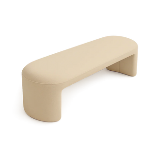 Boba Bench Beige Velvet
