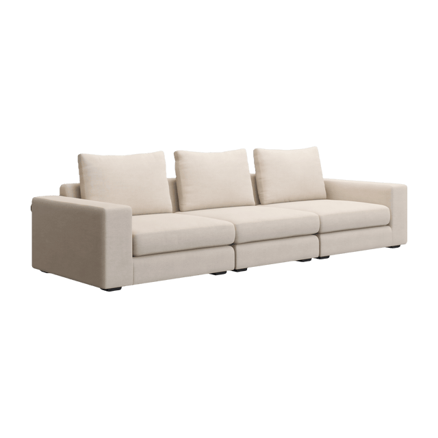 Braxton 3-Piece Sofa Cream