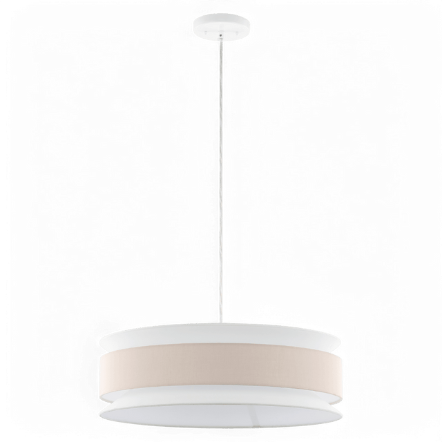 Cairn Chandelier Beige & White