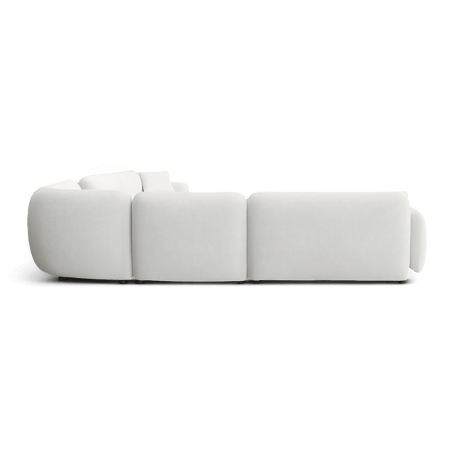 Divano Extended Sectional Sofa Set Off White