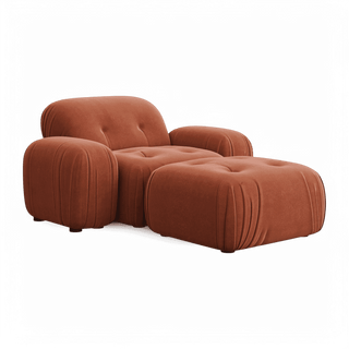 Rune Lounge Chair Terracotta Velvet
