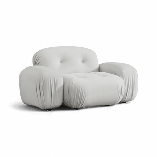 Rune Lounge Chair Off White Velvet