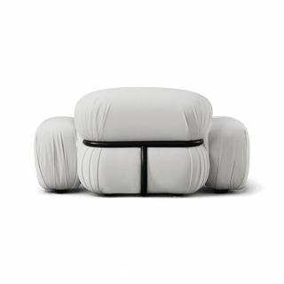 Rune Lounge Chair Off White Velvet