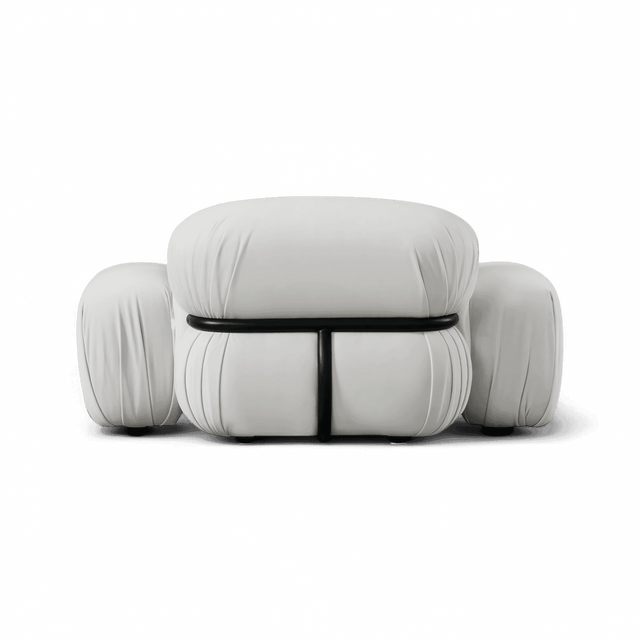 Rune Lounge Chair Off White Velvet