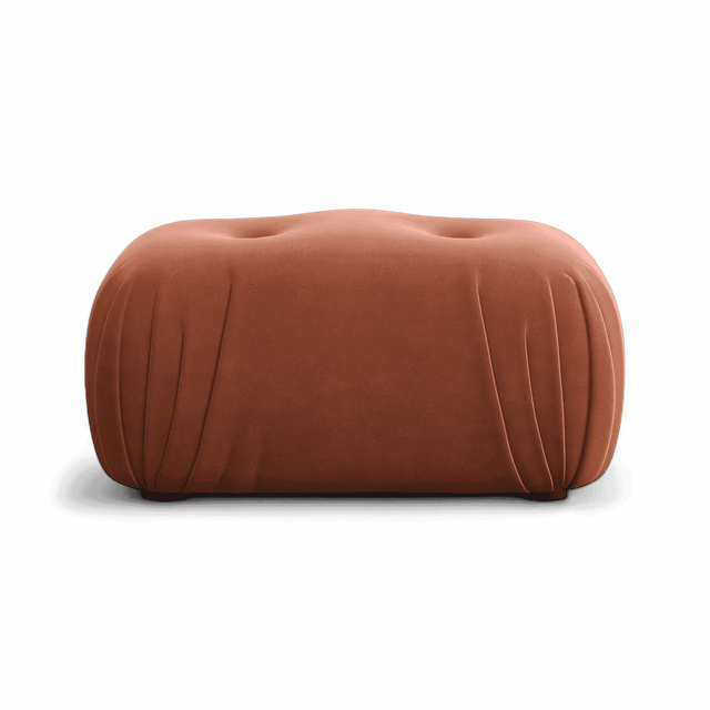Rune Ottoman Terracotta Velvet