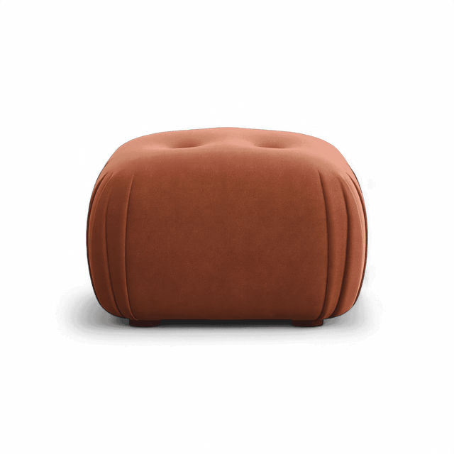 Rune Ottoman Terracotta Velvet