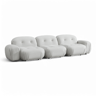 Rune Sectional Sofa Off White Velvet