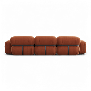 Rune Sectional Sofa Terracotta Velvet