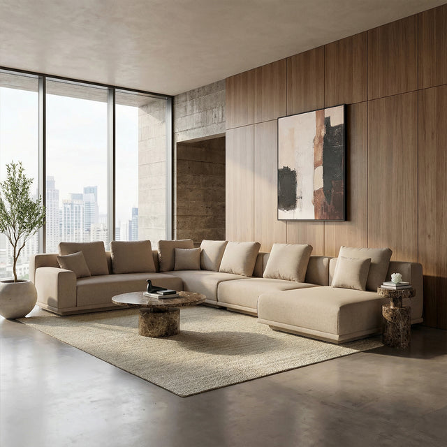Eden Sectional Sofa Beige