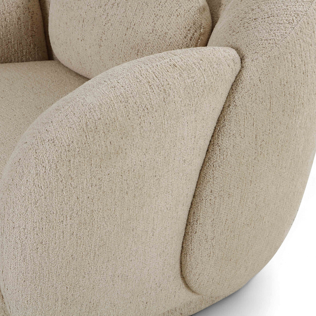 Etrusca Lounge Chair Cream Boucle