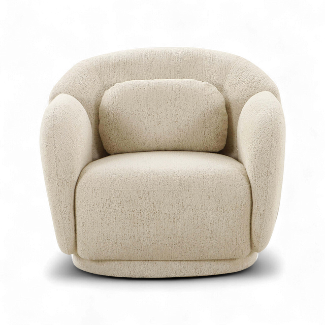 Etrusca Lounge Chair Cream Boucle