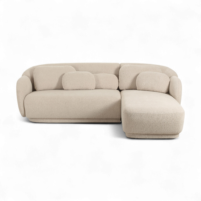 Etrusca Sectional Sofa Cream Boucle