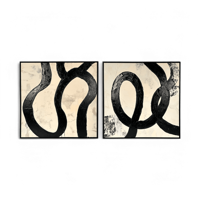 Fluid Elegance 40" x 40" (Set of 2)