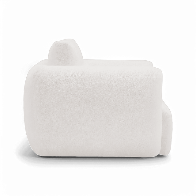 Gabriele Lounge Chair White Boucle